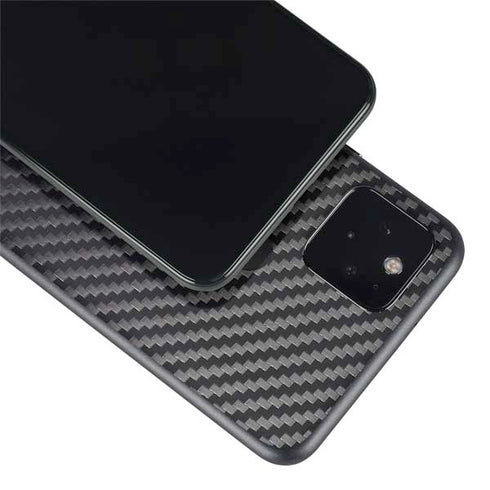 Black Carbon Fiber Specialty Texture Material Google Pixel 5 Skin